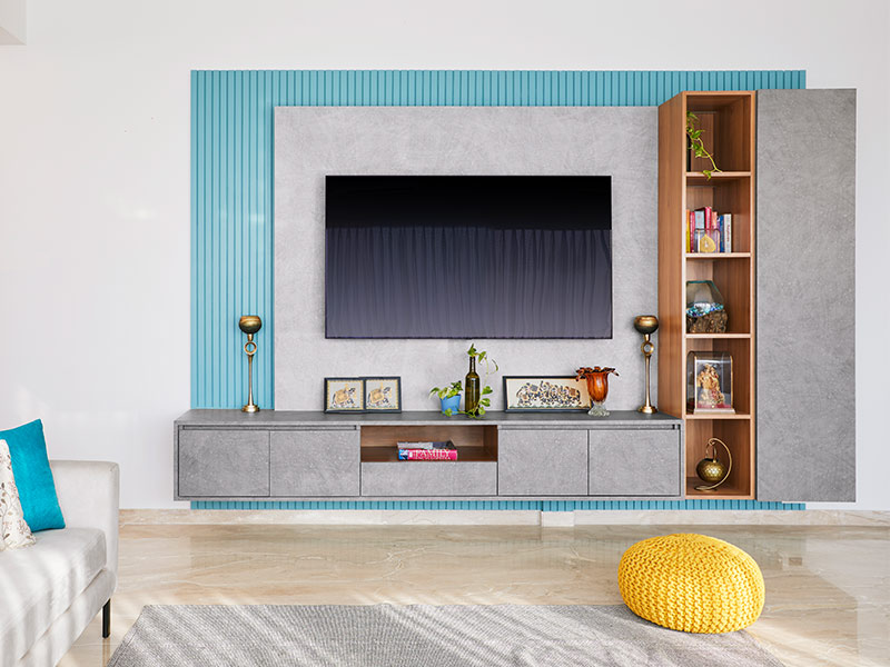 Blue TV Unit Ideas – Beautiful Homes